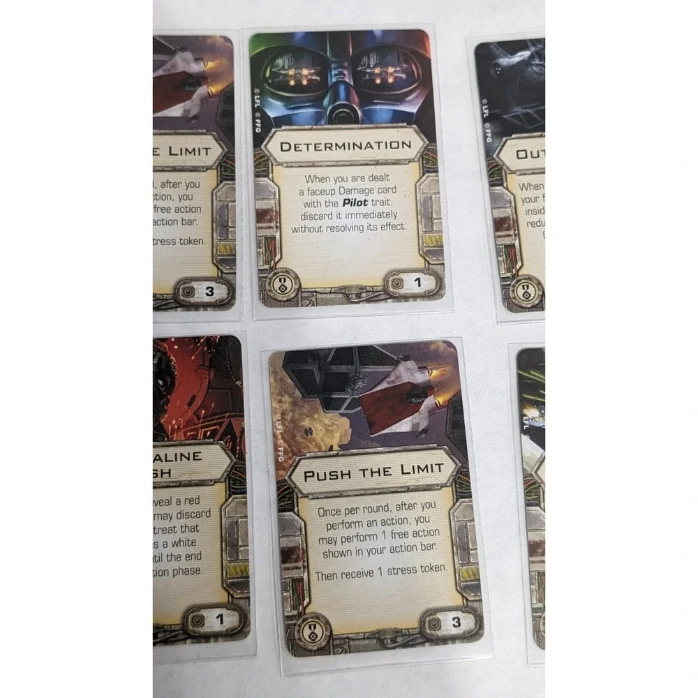 Star Wars X-Wing Miniatures - Talent Upgrade Cards (8) In Sleeves